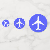 航空飛行機飛行機パイロット飛んでいるスカイ コンフェッティ (正面)