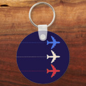 航空飛行機 キーホルダー (正面)