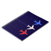 航空飛行機 ノートブック (左側)