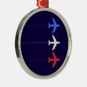 航空飛行機 メタルオーナメント (右)
