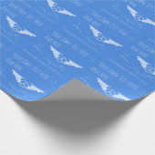 航空。パイロット、航空機、空力ギフトテンプレート ラッピングペーパー (角)