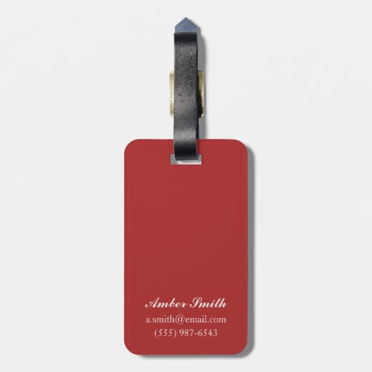 航空-女性の振るポスターのすばらしい週 ラゲッジタグ (裏面縦)