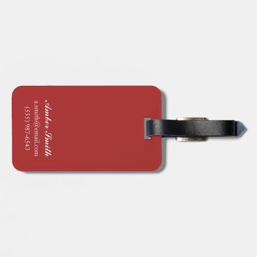 航空-女性の振るポスターのすばらしい週 ラゲッジタグ (裏面横)