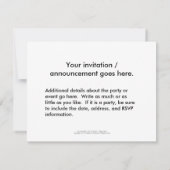 航行のおもしろいのオリジナルのボートの絵画のカラフルの芸術 招待状 (裏面)