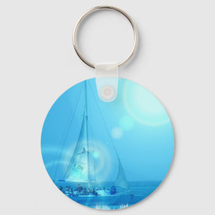 航行のカタマランKeychain キーホルダー