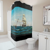 航行のクリッパー船の海の海のシャワー・カーテン シャワーカーテン (インサイチュ)