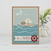 航行のベビーシャワーの招待状 招待状 (スタンド正面)