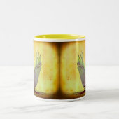 航行のヨットの陶磁器のマグ ツートーンマグカップ (中央)