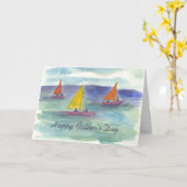 航行の父の日カード カード (黄色い花)