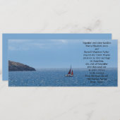 航行の結婚式 招待状 (正面/裏面)