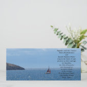 航行の結婚式 招待状 (スタンド正面)