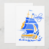 航行への招待、カスタマイズ可能 招待状 (正面/裏面)