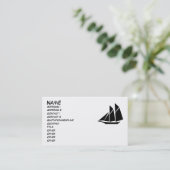 航行ボートの名刺 名刺 (スタンド正面)