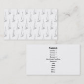 航行ボートパターン。 白黒。 名刺 (正面/裏面)