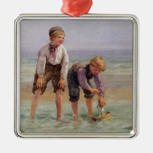 航行ボート メタルオーナメント (正面)