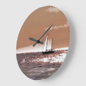 航行ボート ラージ壁時計 (傾斜)