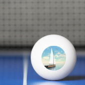 航行ボート- 3Dは描写します 卓球ボール (ネット)