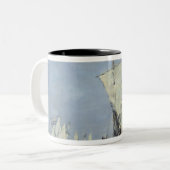 航行ボート、c.1869 ツートーンマグカップ (正面左)