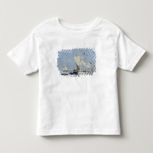 航行ボート、c.1869 トドラーTシャツ (正面)