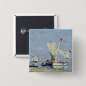 航行ボート、c.1869 缶バッジ (正面&裏面)