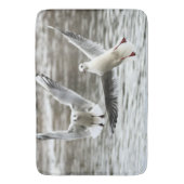 航行中のカモメ バスマット (正面縦)