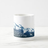 航跡のサーフィン コーヒーマグカップ (中央)