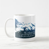 航跡のサーフィン コーヒーマグカップ (左)