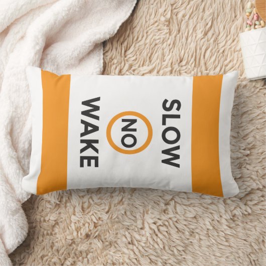 航跡のブイのLumbarの枕無し ランバークッション (ブランケット)