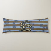 航跡の地帯の航海のな船のいかりおよび車輪無し ボディピロー (正面)