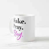 航跡は、祈りましたり、殺害します コーヒーマグカップ (正面左)