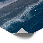 航跡アイランド上空のキャリアエアウィング17 ポスター (角)