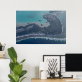 航跡アイランド上空のキャリアエアウィング17 ポスター (ホームオフィス)