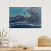 航跡アイランド上空のキャリアエアウィング17 ポスター (キッチン)