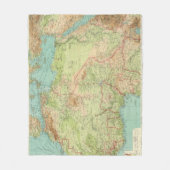 航路が付いている北アフリカ フリースブランケット (正面)