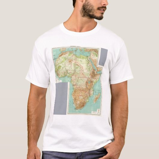 航路が付いている合成のアフリカ Tシャツ (正面)