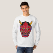 般若の面 Tシャツ (正面フル)