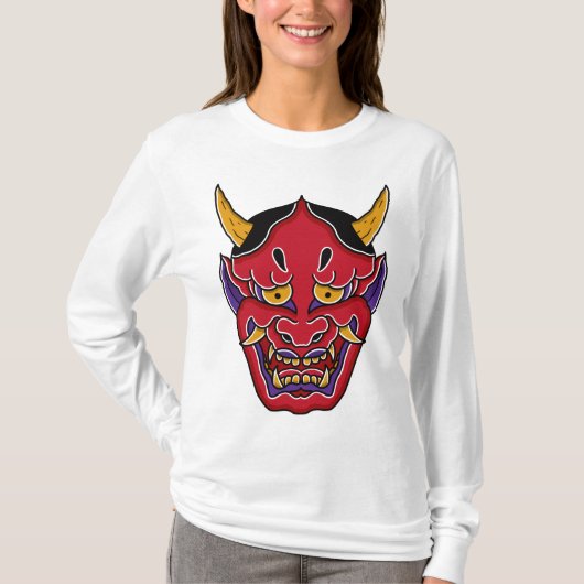 般若の面 Tシャツ (正面)