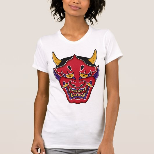 般若の面 Tシャツ (正面)