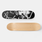 般若マスク8189 – バリアント – 白黒 スケートボード (横)