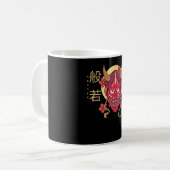般若マスク コーヒーマグカップ (正面左)