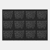 般若心経(般若心経)日本3白 ラッピングペーパーシート (正面2)