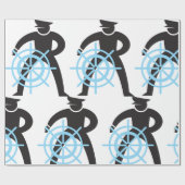 舵を取った船長 ラッピングペーパー (フラット)