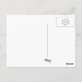 舵輪、USCGのカッターのワシ ポストカード (裏面)