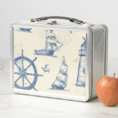 舶用詳細付き金属製食品収納箱 メタルランチボックス (インサイチュ)