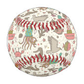 船おもしろいの夏模様 野球ボール (正面)