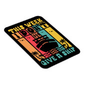 船おもしろいを旅せ与えない巡航船 マグネット (右側)