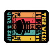 船おもしろいを旅せ与えない巡航船 マグネット (横)