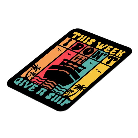 船おもしろいを旅せ与えない巡航船 マグネット (左側)