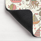 船おもしろい付夏模様 マウスパッド (コーナー)