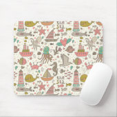 船おもしろい付夏模様 マウスパッド (マウス)